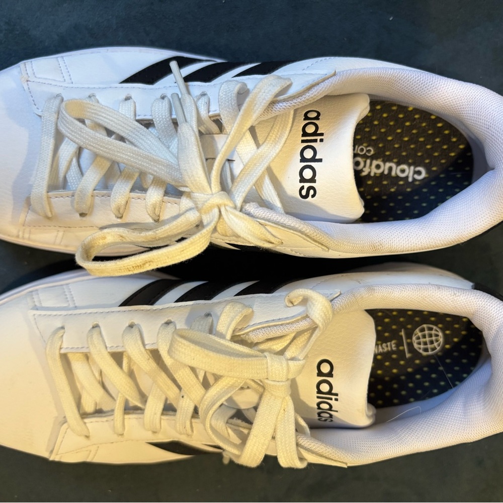 Adidas White and Black Sneakers
